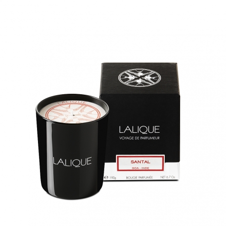 LALIQUE Bougie Parfumée - Santal, Goa (Inde) 7640111497455